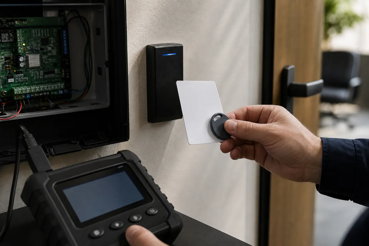 Editorial access-control image for Can Kantech ioProx Cards Be Cloned? (Honest Answer)
