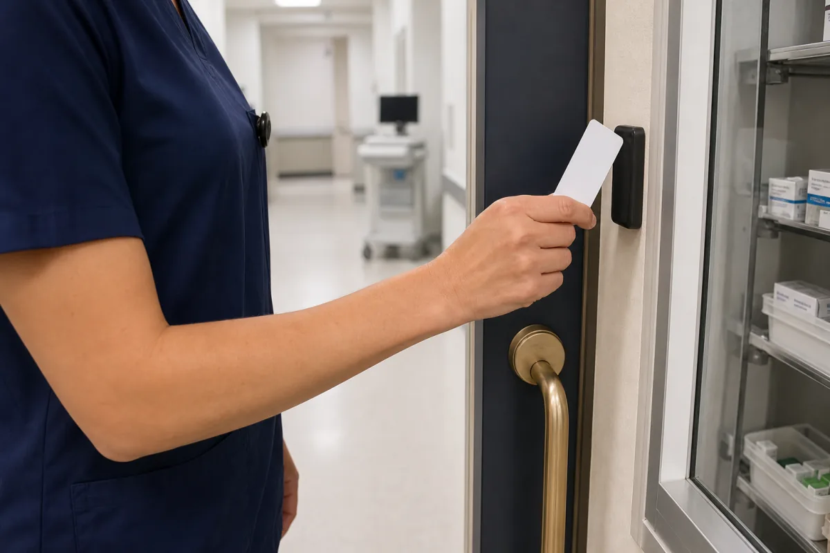 Editorial access-control image for Hospital and Healthcare Facility Access Card Guide